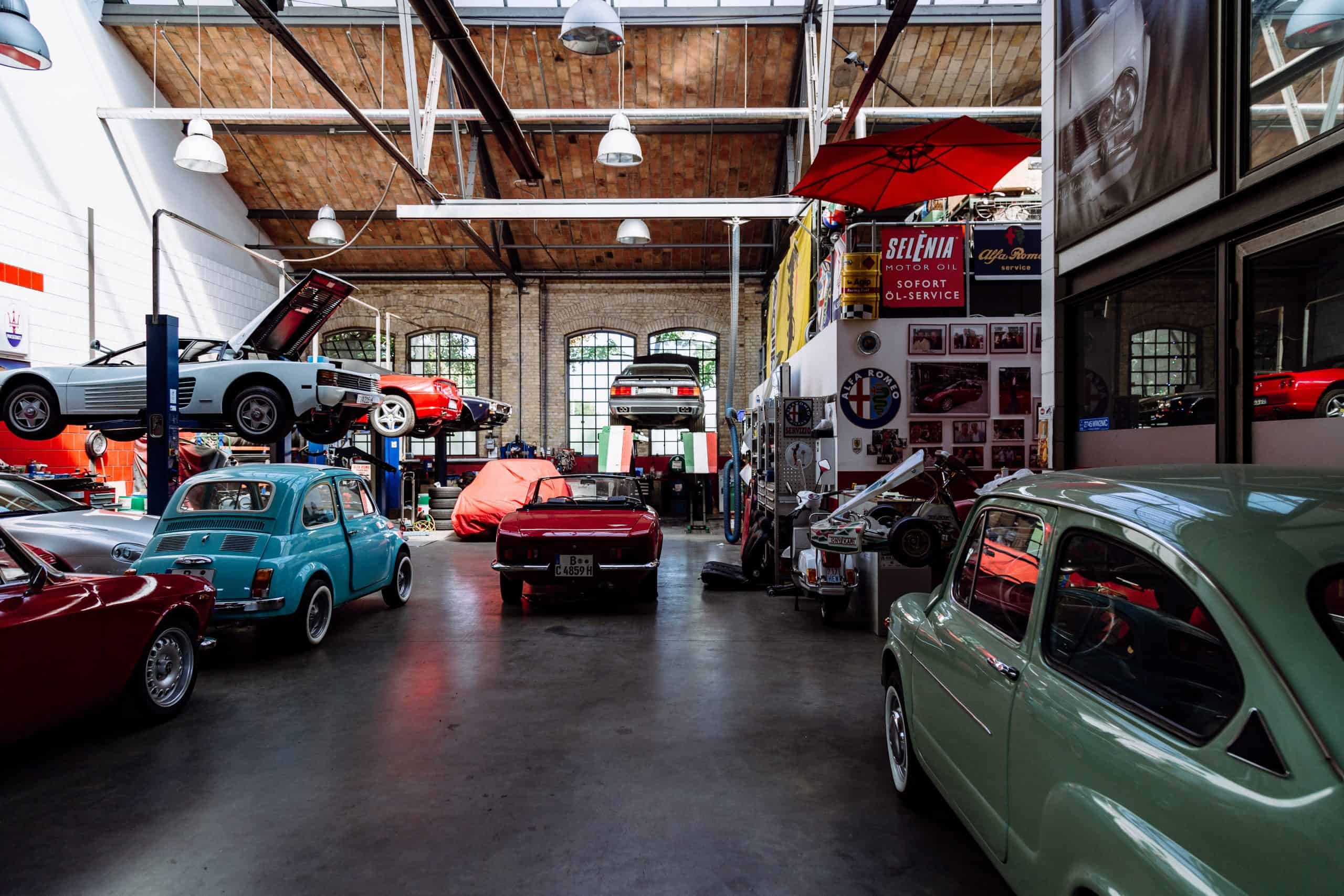 classic car repair shop